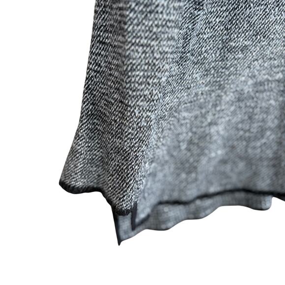 Eileen Fisher V Neck Wool Linen Sweater L Black White Capsule Minimalist - Picture 5 of 6